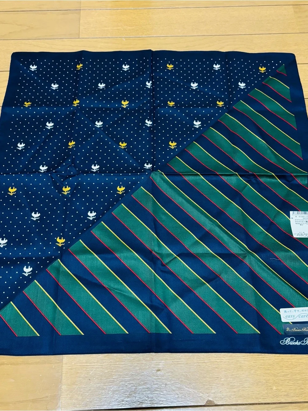 Brooks Brothers Multicolor Unisex Handkerchief/Bandana/Scarf size 50cm 20”